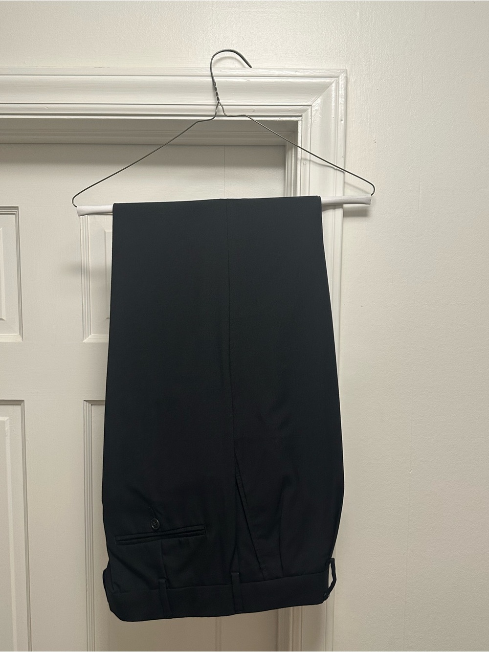 Lands’ End Men's Black Dress Pants - Classic Tailored Fit